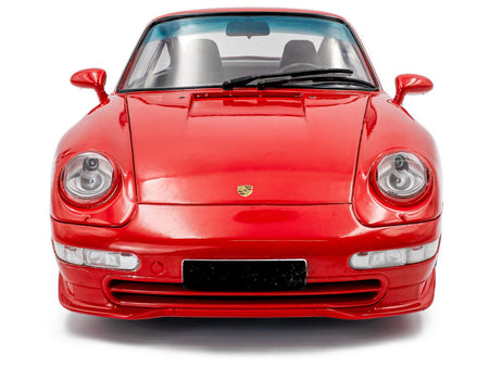 1997 Porsche 911 (993) Carrera RS Guards Red 1/18 Diecast Model Car by Solido-Solido-ModelCars.com