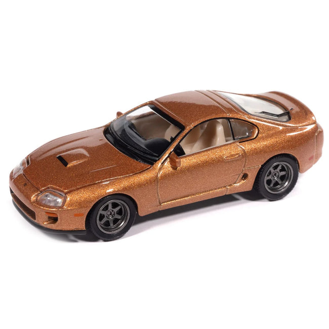 1998 Toyota Supra Sedona Sunset Bronze Metallic "Modern Muscle" Series 1/64 Diecast Model Car by Auto World-Autoworld-ModelCars.com