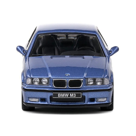 1999 BMW E36 M3 Coupe Estoril Blue Metallic 1/43 Diecast Model Car by Solido-Solido-ModelCars.com