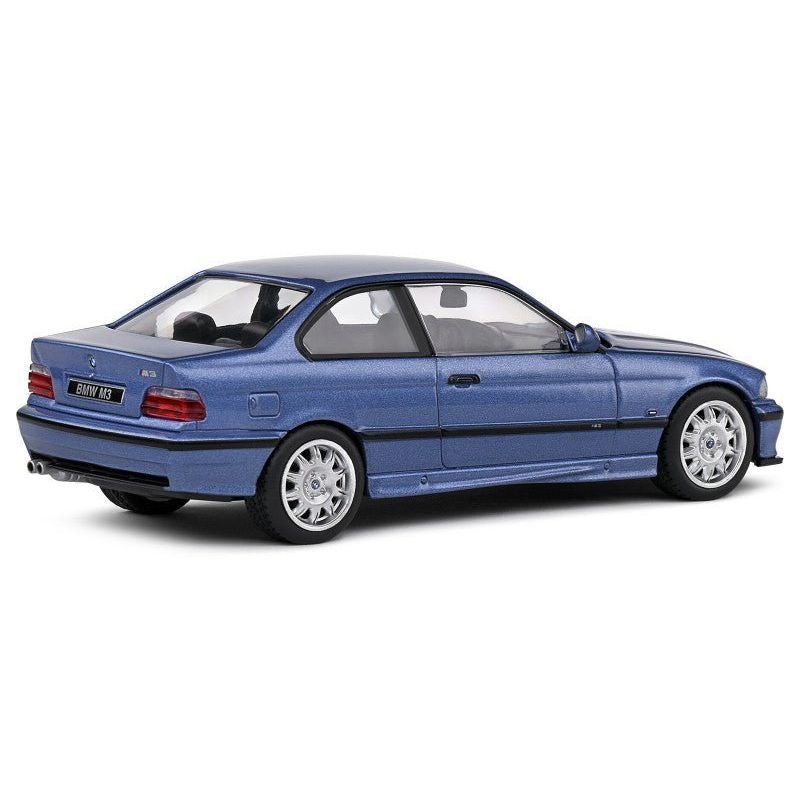 1999 BMW E36 M3 Coupe Estoril Blue Metallic 1/43 Diecast Model Car by Solido-Solido-ModelCars.com