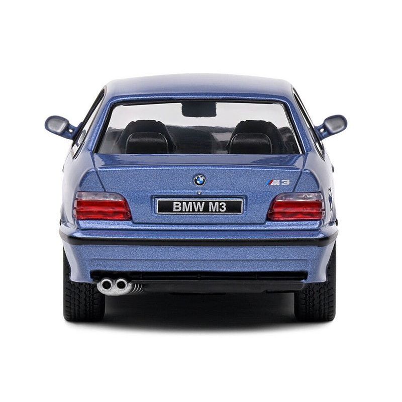 1999 BMW E36 M3 Coupe Estoril Blue Metallic 1/43 Diecast Model Car by Solido-Solido-ModelCars.com