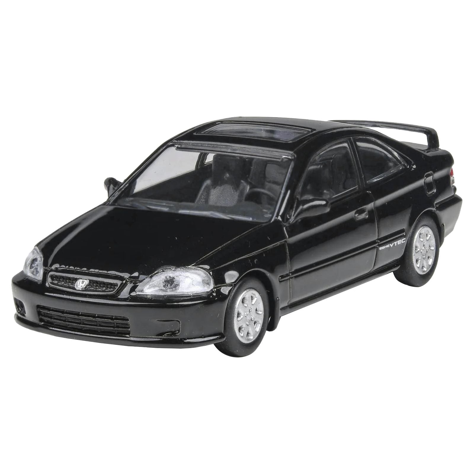 1999 Honda Civic Si EM1 Flamenco Black with Sunroof 1/64 Diecast Model Car by Paragon Models - Paragon - ModelCars.com