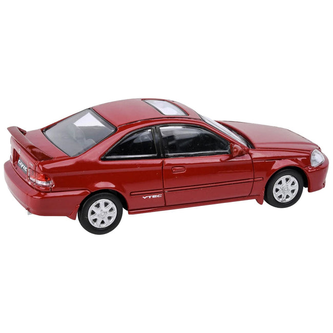 1999 Honda Civic Si Milano Red with Sun Roof 1/64 Diecast Model Car by Paragon Models - Paragon - ModelCars.com