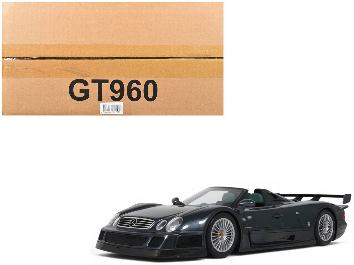 1999 Mercedes-Benz AMG CLK-GTR Roadster Gray Metallic 1/18 Model Car by GT Spirit-GT Spirit-ModelCars.com