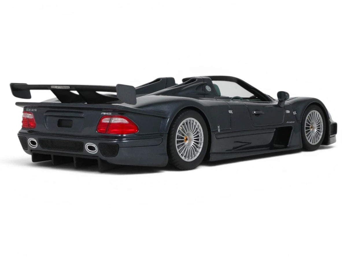 1999 Mercedes-Benz AMG CLK-GTR Roadster Gray Metallic 1/18 Model Car by GT Spirit-GT Spirit-ModelCars.com