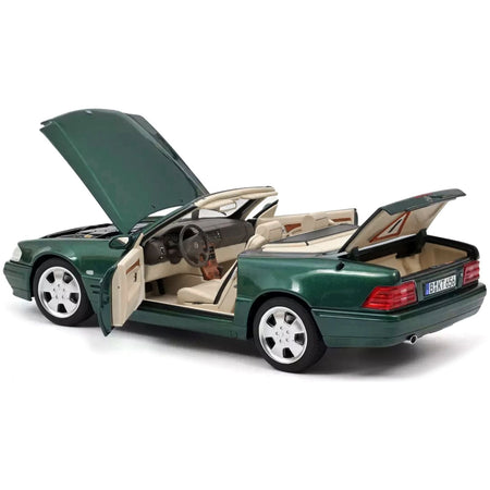 1999 Mercedes - Benz SL 500 Cabriolet Green Metallic 1/18 Diecast Model Car by Norev - Norev - ModelCars.com