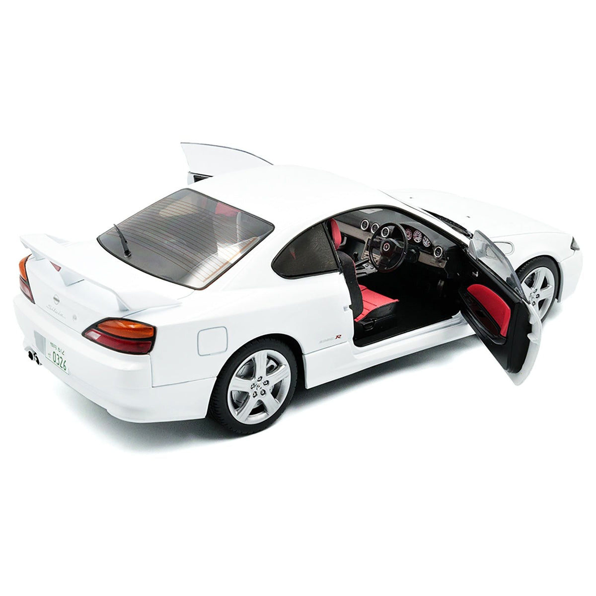 1999 Nissan Silvia (S15) Spec-R Aero RHD (Right Hand Drive) Aspen White 1/18 Diecast Model Car by Solido-Solido-ModelCars.com