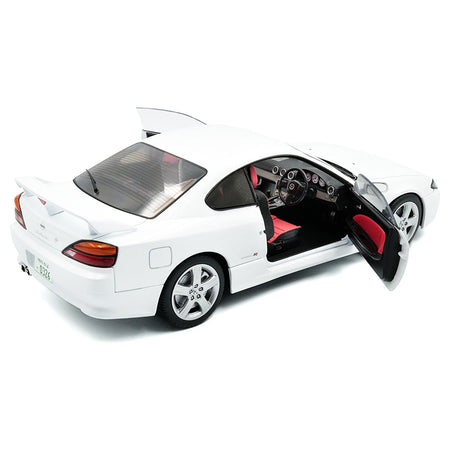 1999 Nissan Silvia (S15) Spec-R Aero RHD (Right Hand Drive) Aspen White 1/18 Diecast Model Car by Solido-Solido-ModelCars.com