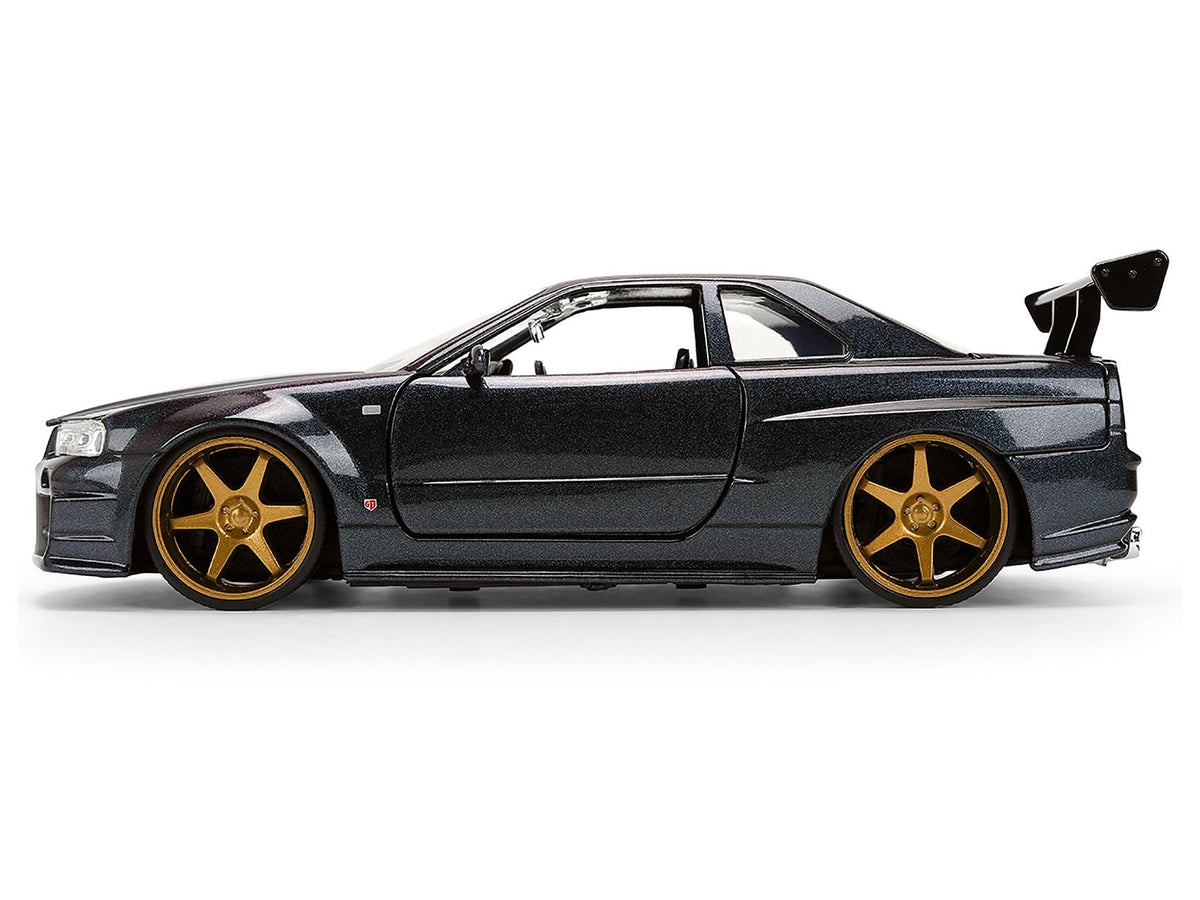 1999 Nissan Skyline GT-R (R34) RHD (Right Hand Drive) Magic Purple Metallic "JDM Tuners" Series 1/24 Diecast Car Model by Jada-Jada-ModelCars.com