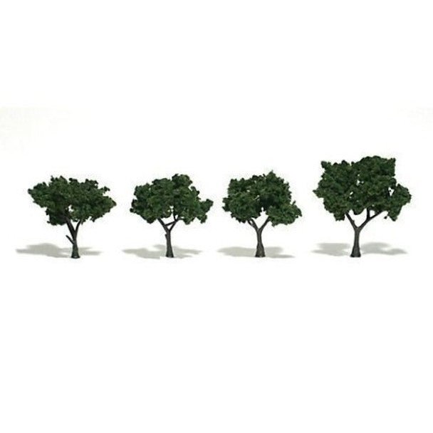 2" - 3" MEDIUM GREEN TREES - WOODLAND SCENICS - ModelCars.com