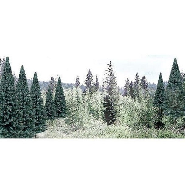 2 - 4" BLUE SPRUCE 18PK - WOODLAND SCENICS - ModelCars.com