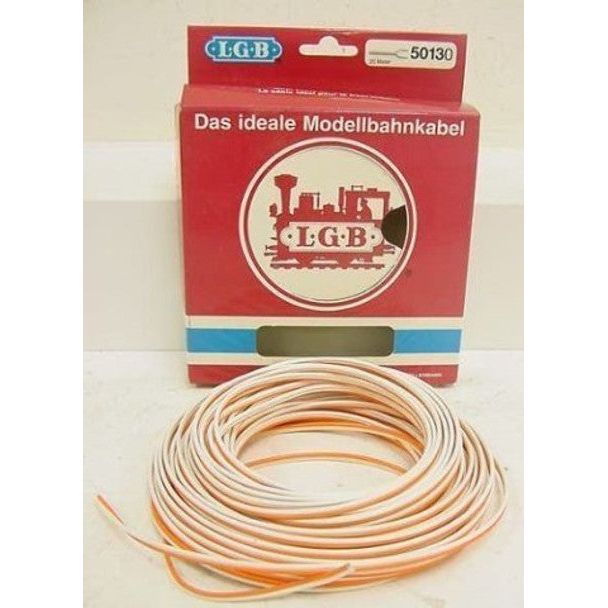 2 - CONDUCTOR WIRE ORG/WHT - LGB - ModelCars.com