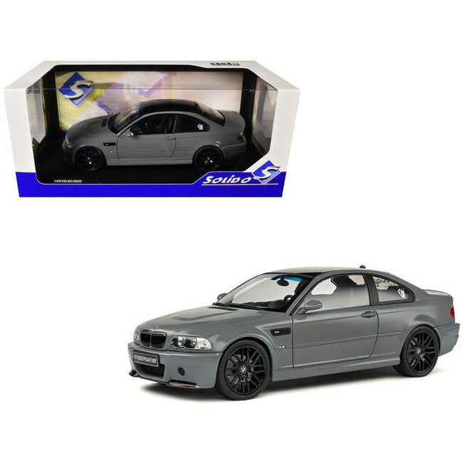 2000 BMW E46 M3 "Streetfighter" Nardo Gray with Black Top 1/18 Diecast Model Car by Solido-Solido-ModelCars.com