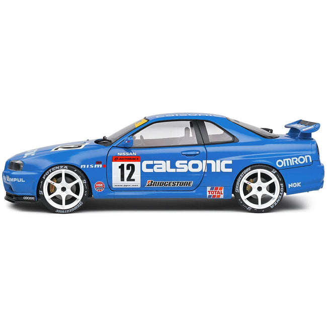 2000 Nissan Skyline GT - R (R34) Streetfighter RHD (Right Hand Drive) 12 Blue "Calsonic Tribute" "Competition" Series 1/18 Diecast Model Car by Solido - Solido - ModelCars.com