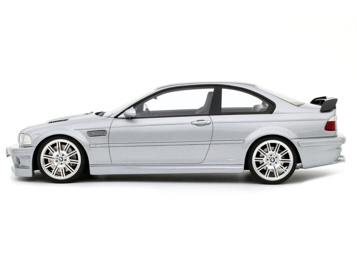 2001 BMW E46 M3 GTR Street Titan Silver Metallic 1/18 Model Car by Otto Mobile-Otto Mobile-ModelCars.com