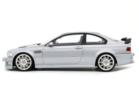 2001 BMW E46 M3 GTR Street Titan Silver Metallic 1/18 Model Car by Otto Mobile-Otto Mobile-ModelCars.com