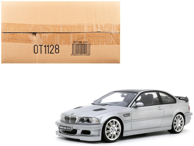 2001 BMW E46 M3 GTR Street Titan Silver Metallic 1/18 Model Car by Otto Mobile-Otto Mobile-ModelCars.com