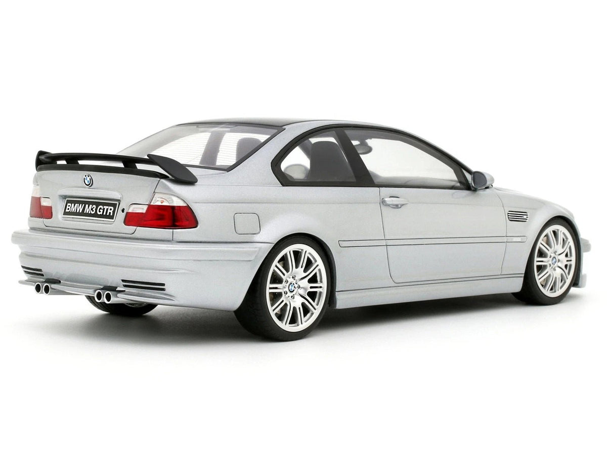 2001 BMW E46 M3 GTR Street Titan Silver Metallic 1/18 Model Car by Otto Mobile-Otto Mobile-ModelCars.com
