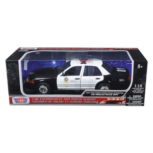 2001 Ford Crown Victoria Los Angeles Police Department LAPD Car 1/18 Diecast Car Model by Motormax
