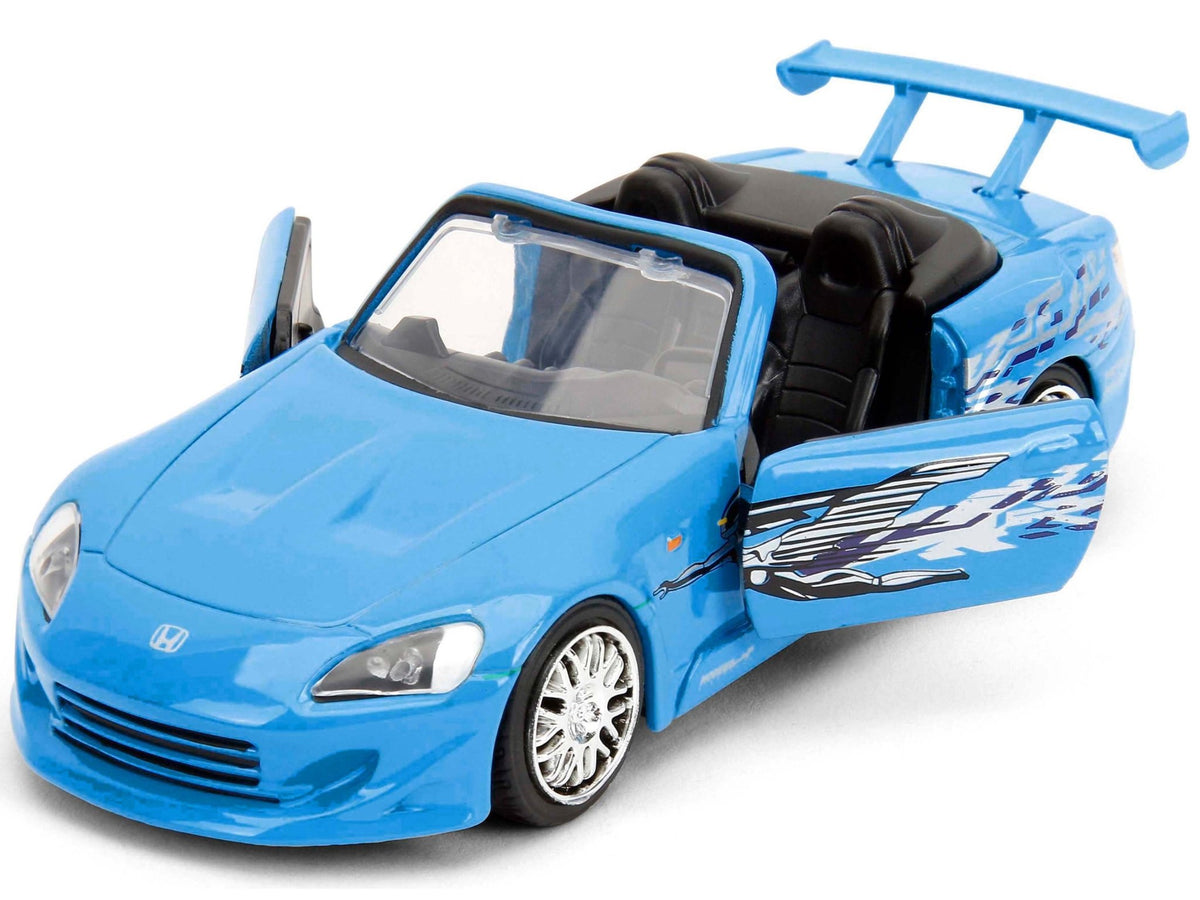 2001 Honda S2000 Convertible Blue with Graphics "Fast & Furious Remix - 25th Anniversary" Series 1/32 Diecast Model Car by Jada-Jada-ModelCars.com