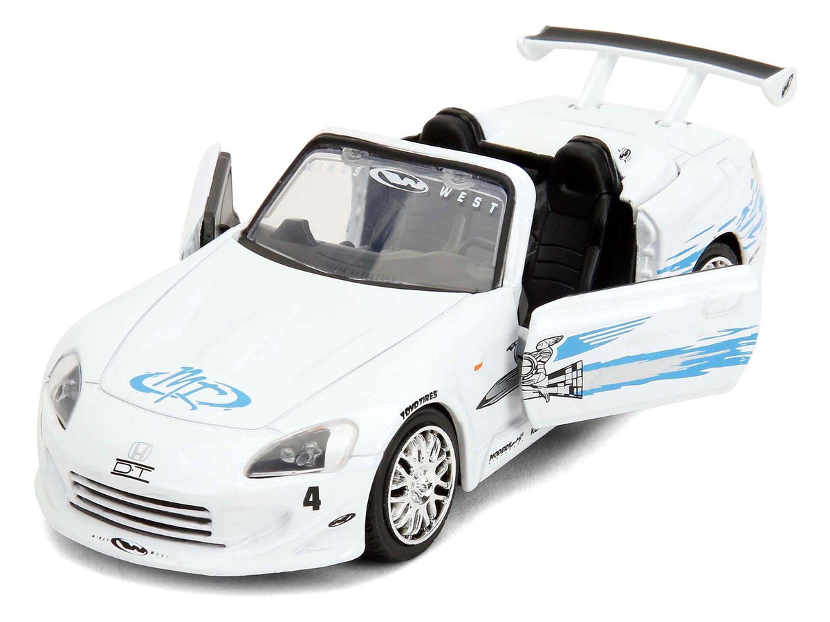 2001 Honda S2000 Convertible White with Graphics "Fast & Furious Remix - 25th Anniversary" Series 1/32 Diecast Model Car by Jada-Jada-ModelCars.com