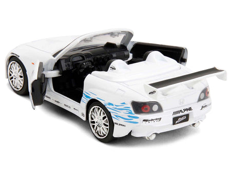 2001 Honda S2000 Convertible White with Graphics "Fast & Furious Remix - 25th Anniversary" Series 1/32 Diecast Model Car by Jada-Jada-ModelCars.com
