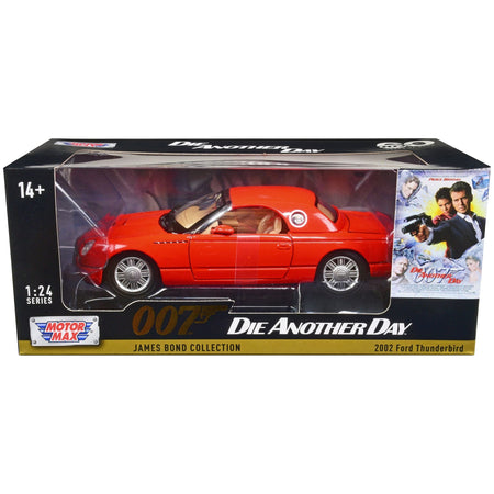 2002 Ford Thunderbird Orange James Bond 007 "Die Another Day" (2002) Movie "James Bond Collection" Series 1/24 Diecast Model Car by Motormax - Motormax - ModelCars.com