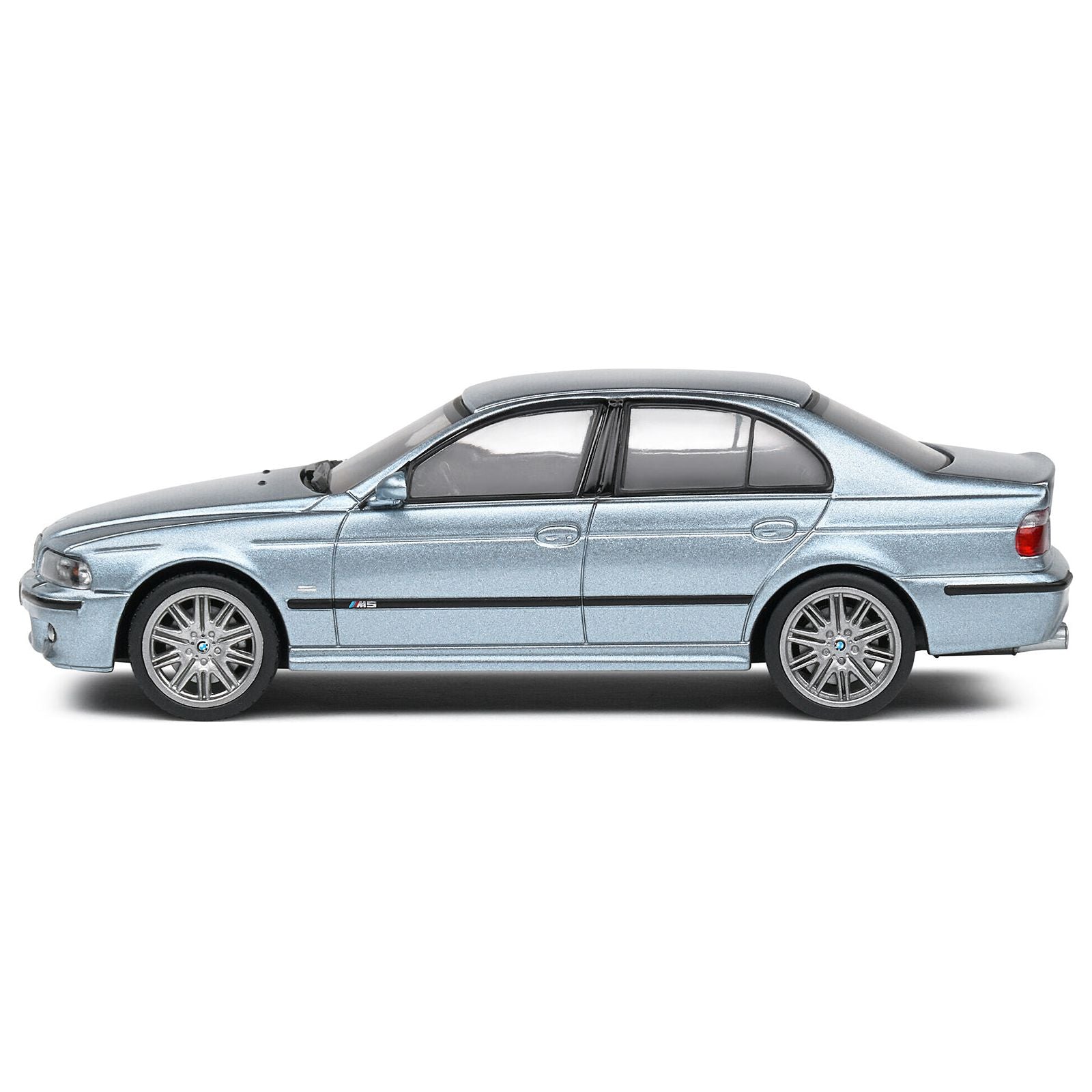 2003 BMW E39 M5 Silver Water Blue Metallic 1/43 Diecast Model Car by Solido - Solido - ModelCars.com