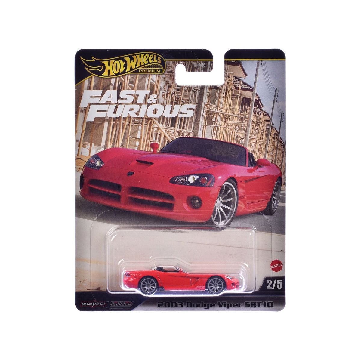 2003 Dodge Viper SRT10 Red "The Fast and the Furious: Tokyo Drift" (2006) Movie "Fast & Furious" Series Diecast Model Car by Hot Wheels-Hotwheels-ModelCars.com