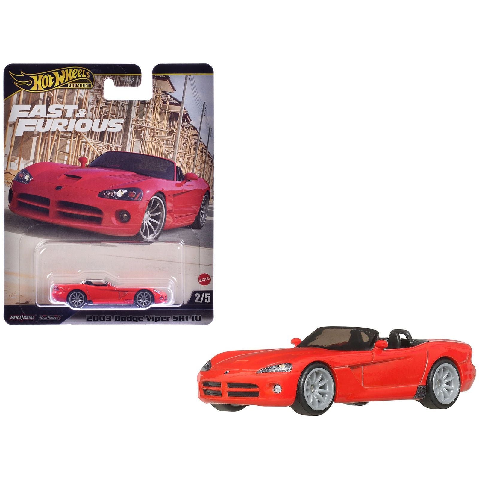2003 Dodge Viper SRT10 Red "The Fast and the Furious: Tokyo Drift" (2006) Movie "Fast & Furious" Series Diecast Model Car by Hot Wheels - Hotwheels - ModelCars.com
