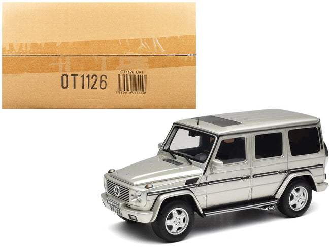 2003 Mercedes-Benz G-Class 55 AMG Iridium Silver Metallic Limited Edition to 999 pieces Worldwide 1/18 Model Car by Otto Mobile-Otto Mobile-ModelCars.com