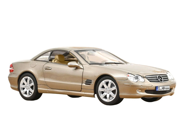 2003 Mercedes-Benz SL 500 Type R230 Travertine Beige Metallic 1/18 Diecast Model Car by Norev-Norev-ModelCars.com