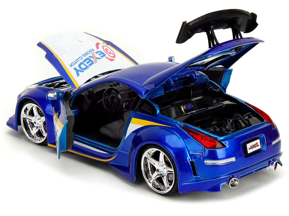 2003 Nissan 350Z "Exedy Racing Clutch" Candy Blue and White "JDM Tuners" Series 1/24 Diecast Model Car by Jada-Jada-ModelCars.com
