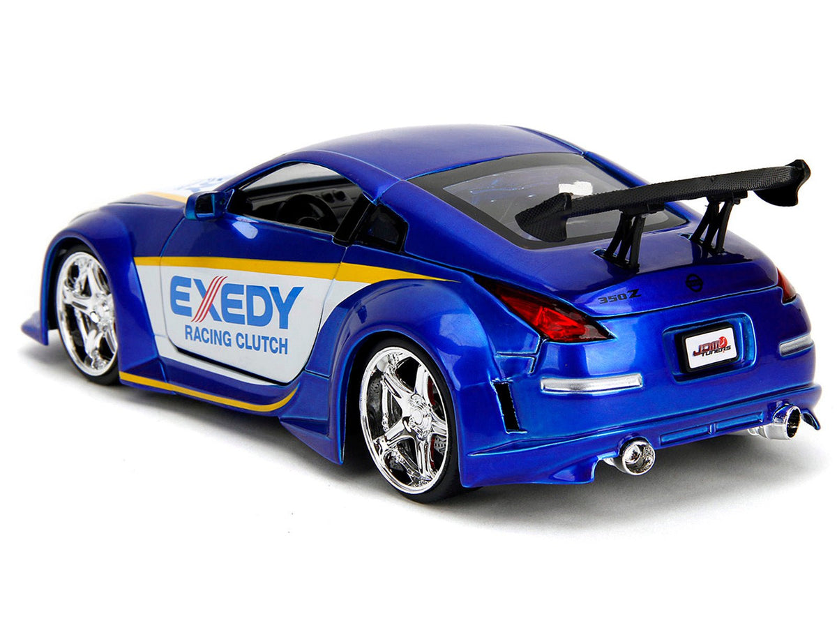2003 Nissan 350Z "Exedy Racing Clutch" Candy Blue and White "JDM Tuners" Series 1/24 Diecast Model Car by Jada-Jada-ModelCars.com
