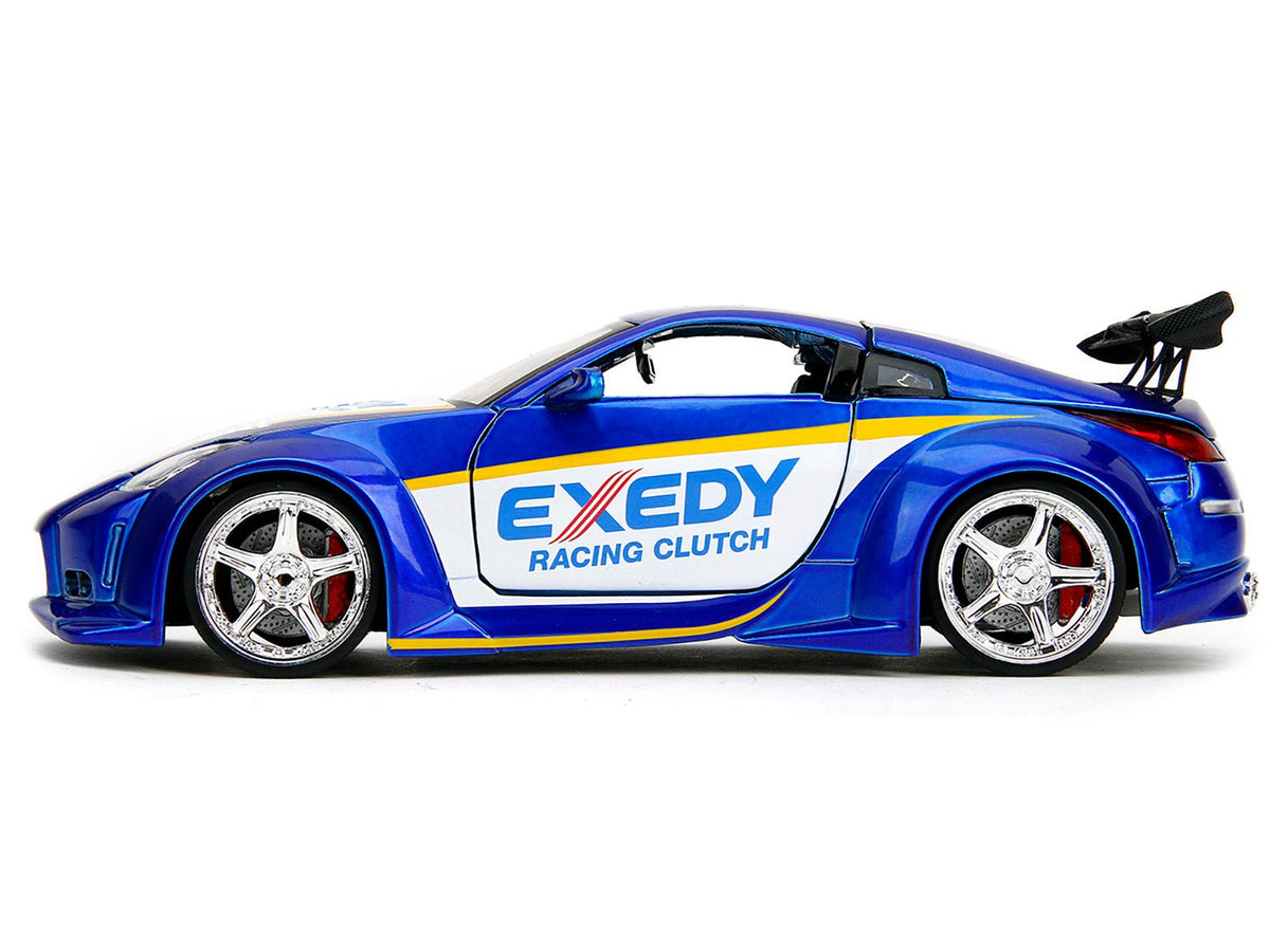 2003 Nissan 350Z "Exedy Racing Clutch" Candy Blue and White "JDM Tuners" Series 1/24 Diecast Model Car by Jada-Jada-ModelCars.com