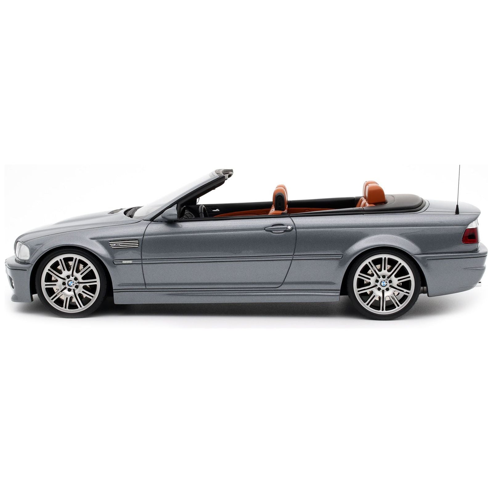 2004 BMW E46 M3 Convertible Silver Gray Metallic Limited Edition to 2000 pieces Worldwide 1/18 Model Car by Otto Mobile - Otto Mobile - ModelCars.com