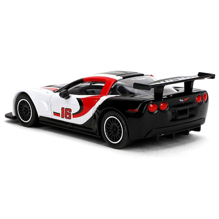 2005 Chevrolet Corvette C6R #16 White with Black and Red Graphics "Collection" Series 1/64 Diecast Model Car by Majorette-Majorette-ModelCars.com