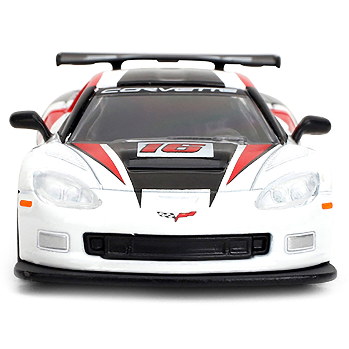 2005 Chevrolet Corvette C6R #16 White with Black and Red Graphics "Collection" Series 1/64 Diecast Model Car by Majorette-Majorette-ModelCars.com