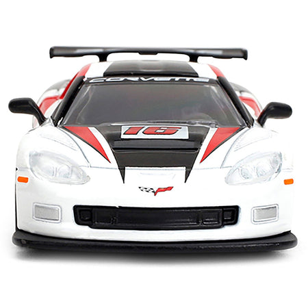 2005 Chevrolet Corvette C6R #16 White with Black and Red Graphics "Collection" Series 1/64 Diecast Model Car by Majorette-Majorette-ModelCars.com