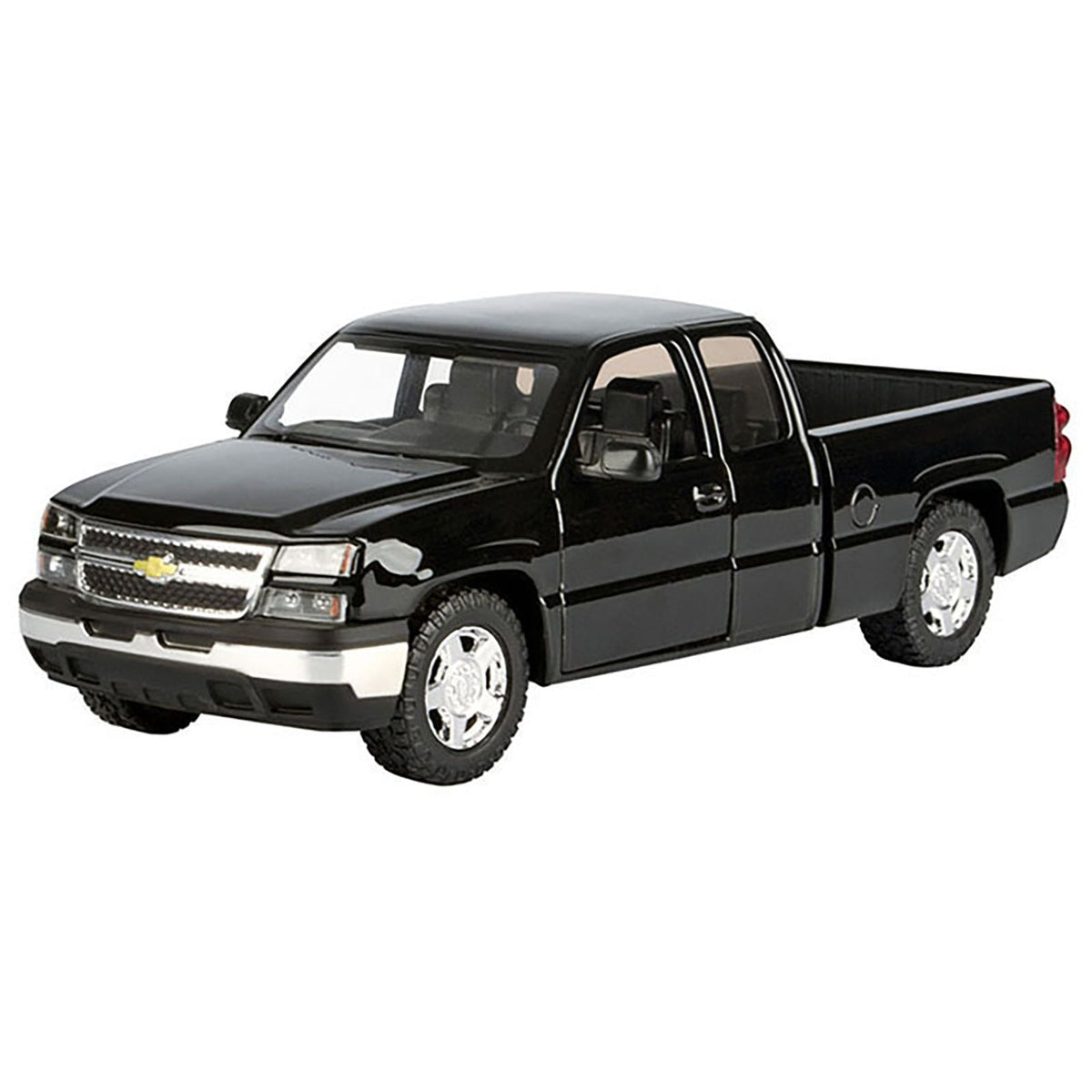 2006 Chevrolet Silverado 1500 Pickup Truck Black "Die-Cast Collection" Series 1/25 Diecast Model Car by Motormax-Motormax-ModelCars.com