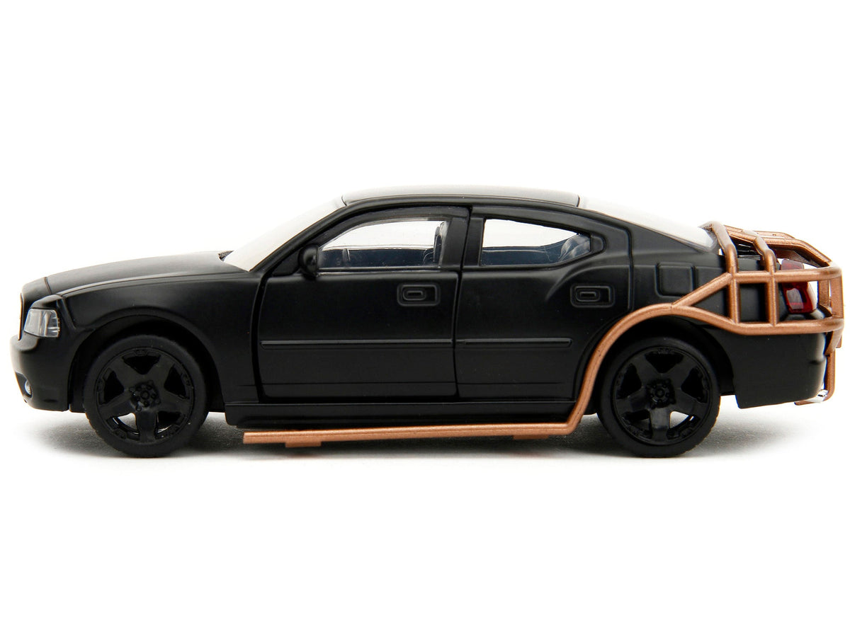 2006 Dodge Charger Matt Black with Outer Cage "Fast & Furious" Series 1/32 Diecast Model Car by Jada-Jada-ModelCars.com
