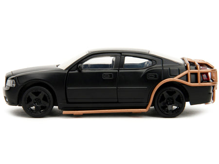 2006 Dodge Charger Matt Black with Outer Cage "Fast & Furious" Series 1/32 Diecast Model Car by Jada-Jada-ModelCars.com