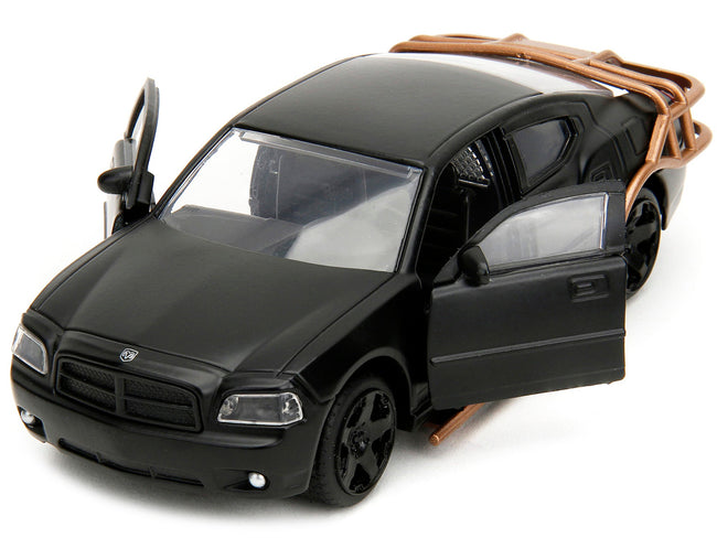 2006 Dodge Charger Matt Black with Outer Cage "Fast & Furious" Series 1/32 Diecast Model Car by Jada-Jada-ModelCars.com