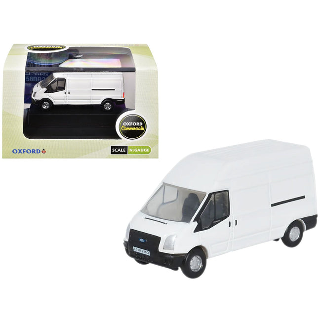 2006 Ford Transit LWB High Roof Van White 1/148 (N) Scale Diecast Model Car by Oxford Diecast-Oxford Diecast-ModelCars.com