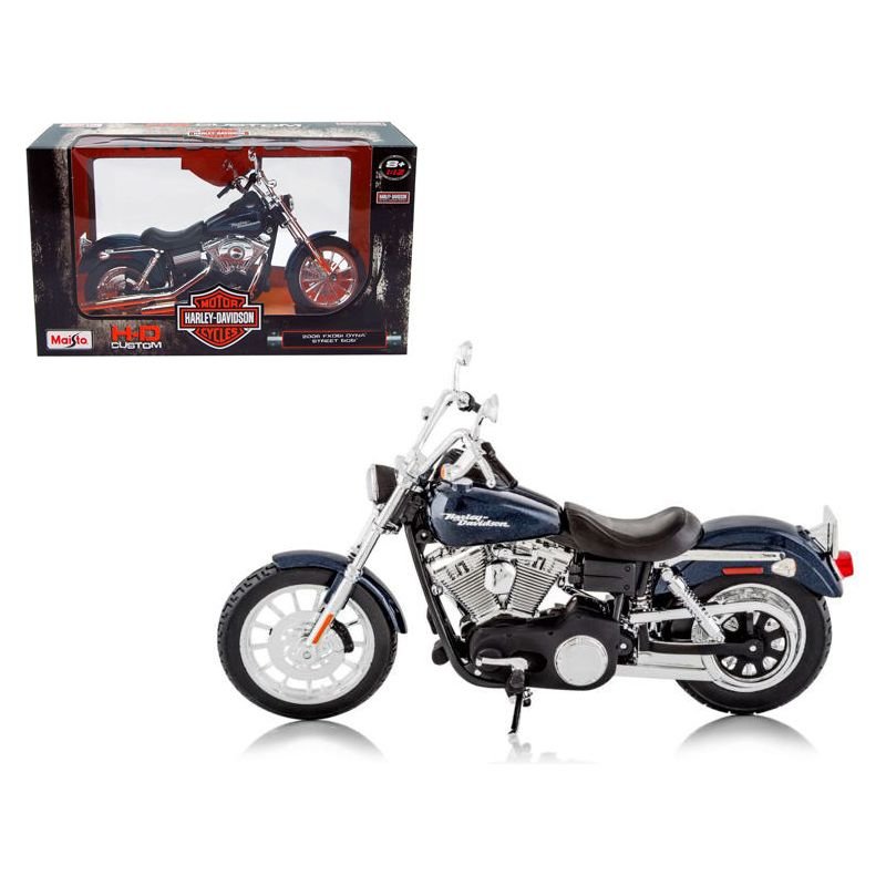 2006 Harley Davidson FXDBI Dyna Street Bob Bike Motorcycle Model 1/12 by Maisto - Maisto - ModelCars.com