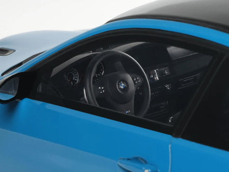 2007 BMW M3 E92 Blue Metallic with Black Top 1/18 Model Car by GT Spirit-GT Spirit-ModelCars.com