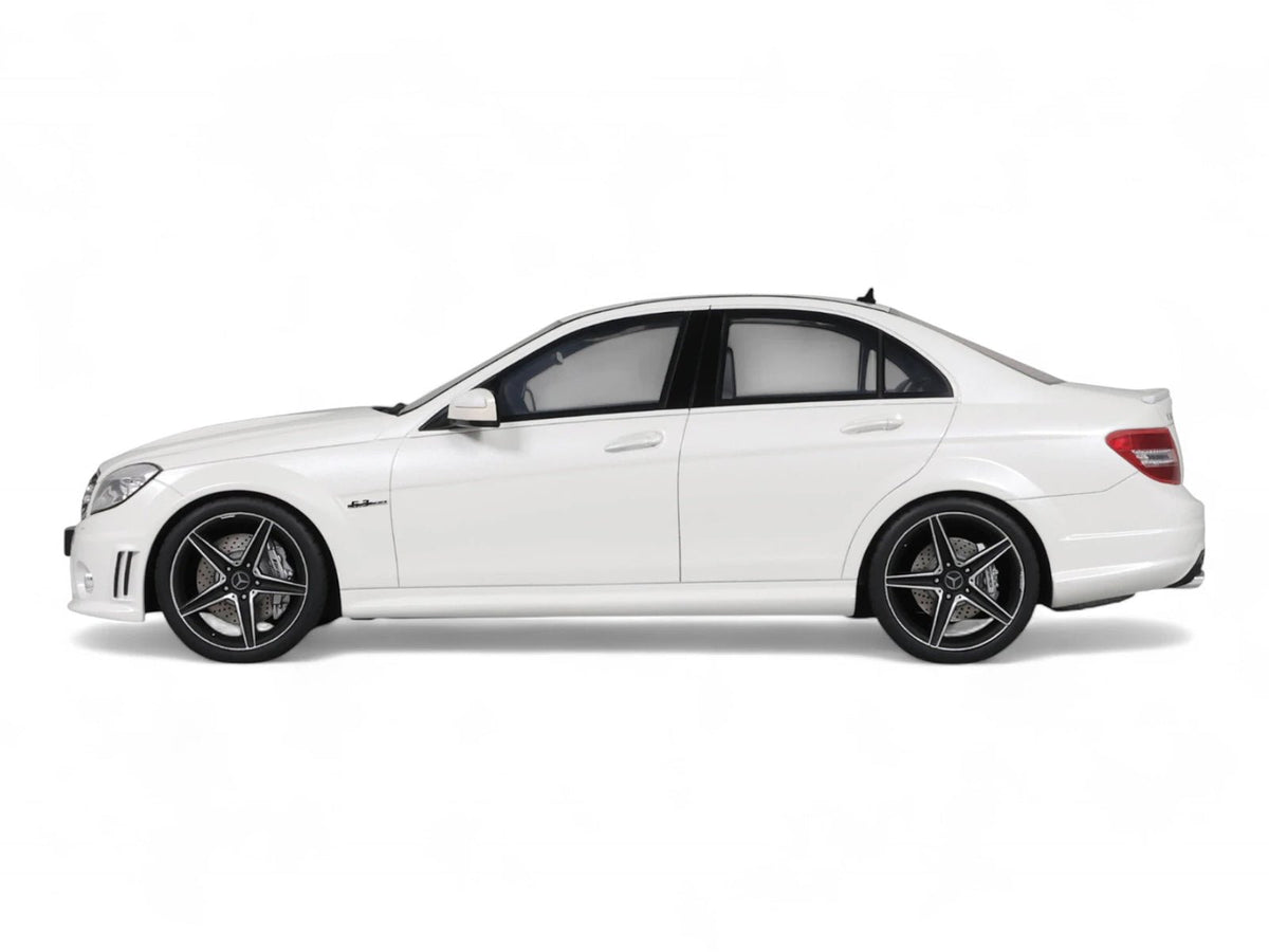 2007 Mercedes-Benz C63 AMG Diamond White 1/18 Model Car by GT Spirit-GT Spirit-ModelCars.com