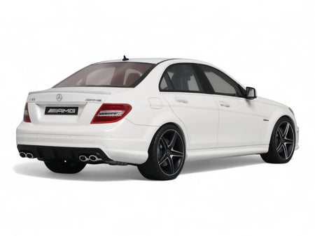 2007 Mercedes-Benz C63 AMG Diamond White 1/18 Model Car by GT Spirit-GT Spirit-ModelCars.com