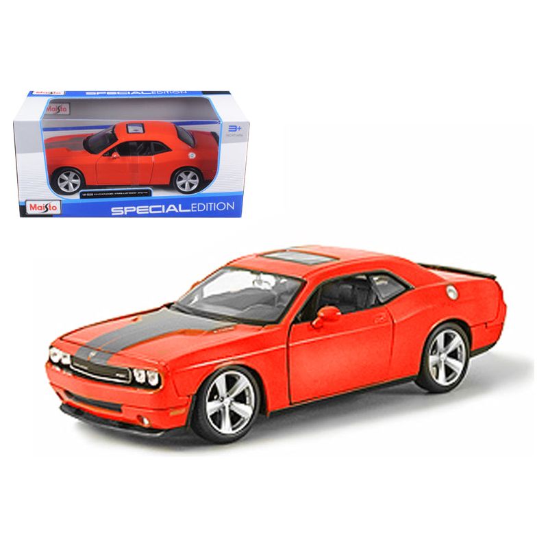 2008 Dodge Challenger SRT8 Orange 1/24 Diecast Model Car by Maisto-Maisto-ModelCars.com