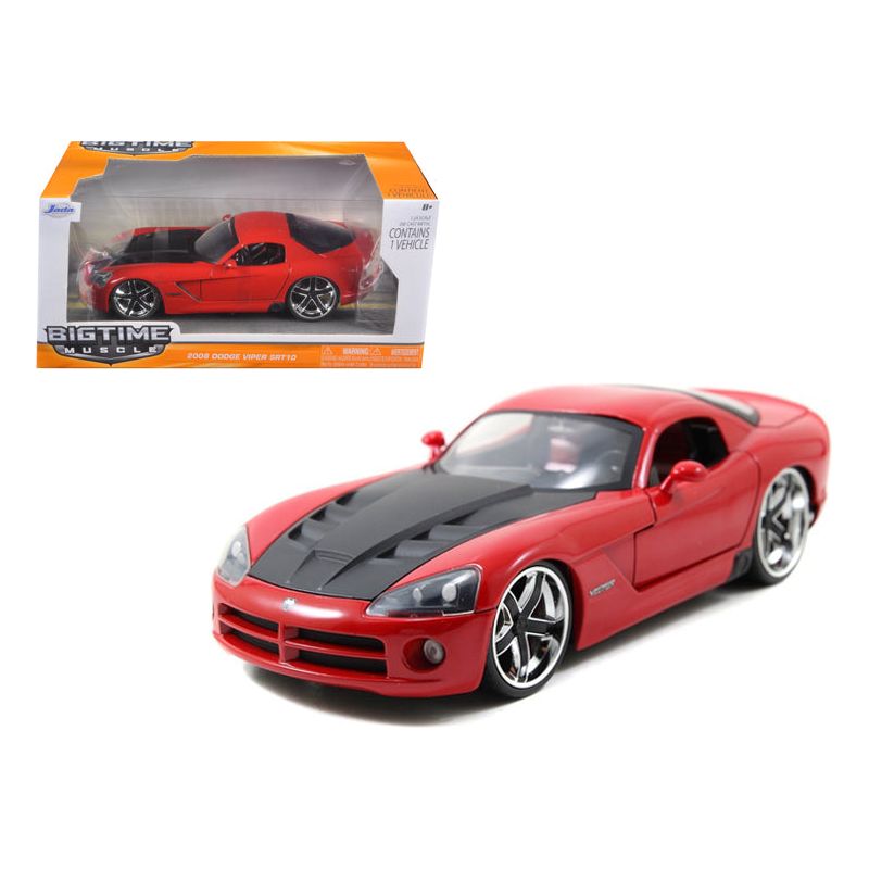2008 Dodge Viper SRT10 Red 1/24 Diecast Car Model by Jada - Jada - ModelCars.com